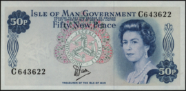 Man (Isle of)  P33/B105 50 New Pence 1979