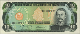 Dominicaanse Republiek P119.c 10 Pesos Oro 1987
