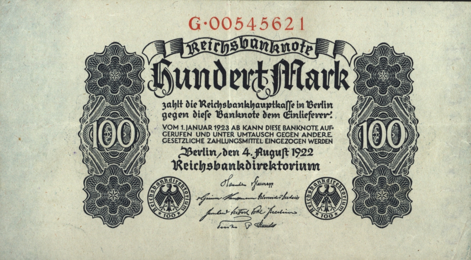 Duitsland  P75 100 Mark 1922