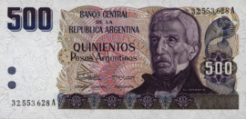 Argentina P316 500 Pesos Argentinos 1984 (ND)