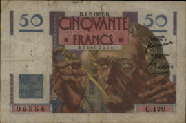 France P127 50 Francs 1951