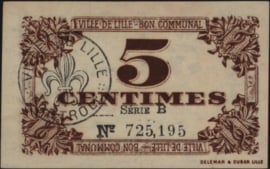Frankrijk - Noodgeld - Lille JPV-59-1630 5 Centimes 1917