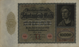 Duitsland P70 10.000 Mark 1922-01-19 Ros.068.a DEU-76