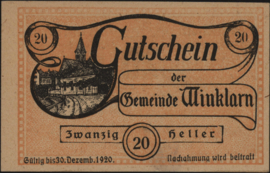 Oostenrijk - Noodgeld - Winklarn KK: 1246 10 Heller 1920