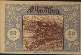 Oostenrijk - Noodgeld - Windhag bei Waidhofen an der Ybbs KK. 1244 50 Heller (No date)