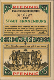 Germany - Emergency issues - Cranenburg Grab. 244.1/Band 1 1 Mark 50 Pfennig 1921