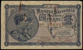 België  P92 1 Franc 1920
