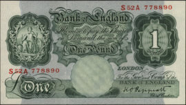 Great Britain / UK P369 1 Pound 1948-'55 (No date)