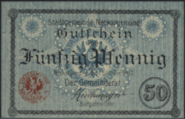 Duitsland - Noodgeld -  Neckargemünd Grab. N6.2 50 Pfennig 1917