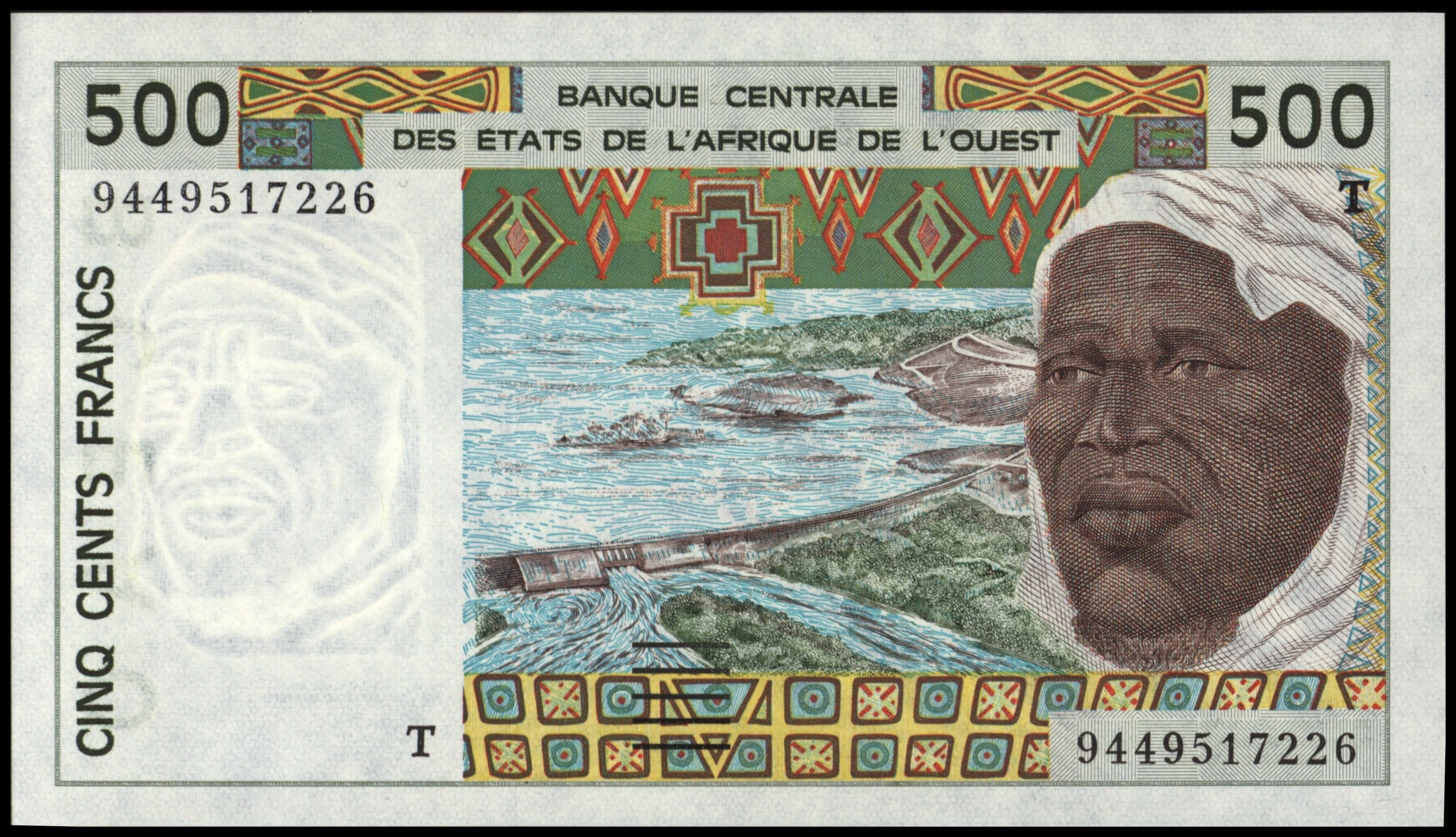 West Afrikaanse Staten - Togo P810T.d 500 Francs 1994
