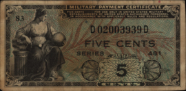 United States of America (USA) PM22 5 Cents 1951-54 (No date)