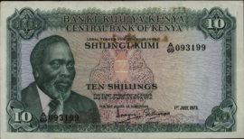 Kenia   P7 10 Shillings 1973
