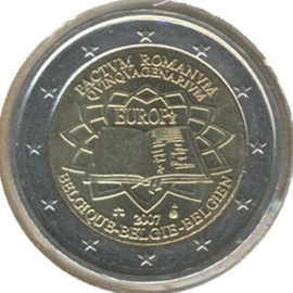 Belgium KM247 2 Euro commemorative 2007 Treaty of Rome