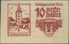 Oostenrijk - Noodgeld - Wels KK. 1167.I.c 10 Heller 1920 (No date)