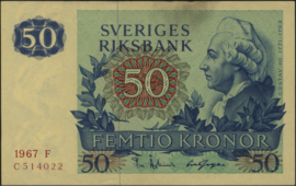Sweden P53.a 50 Kronor 1967
