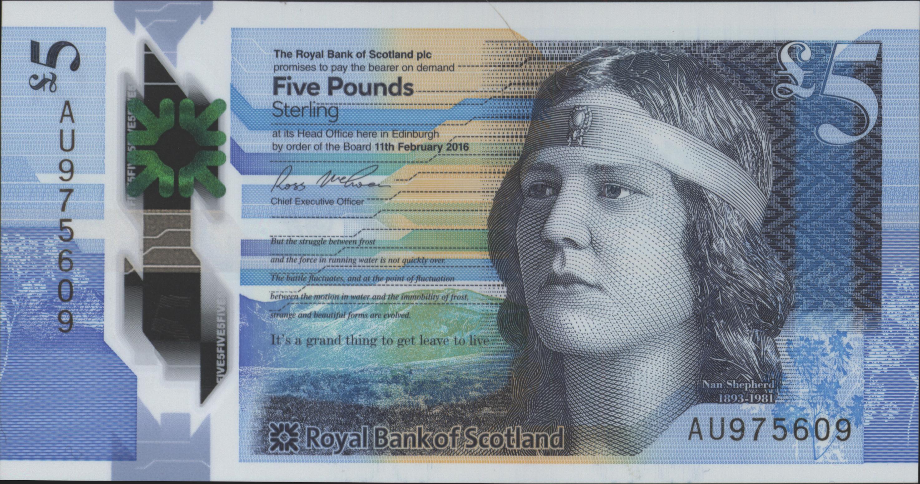 Royal Bank of Scotland plc P370.a 5 Pounds 2016