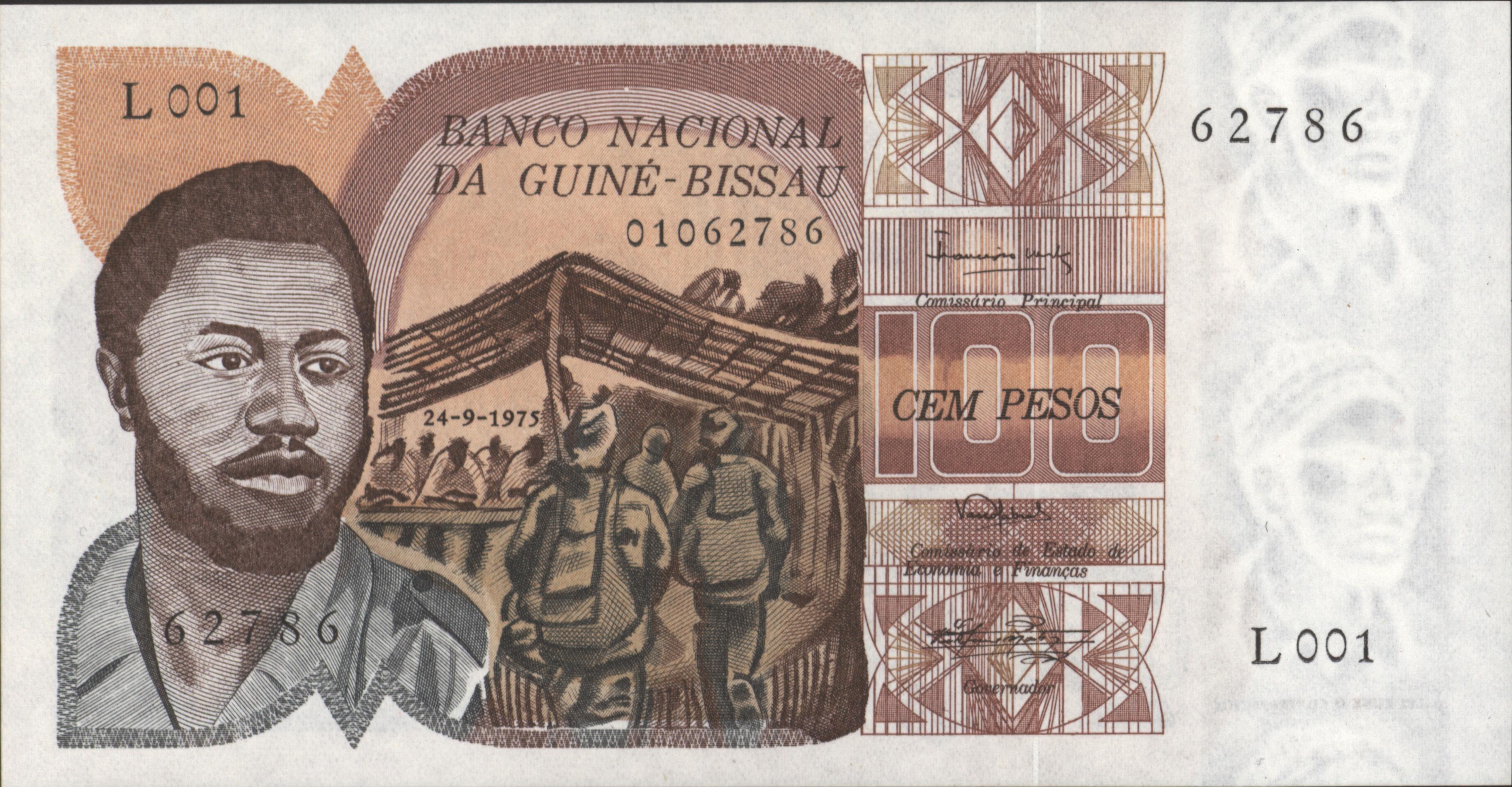Guinee-Bissau   P2 100 Pesos 1975