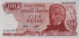 Argentinië P302 100 Pesos 1976-78 (No date)