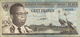 Congo Democratische Republiek (Kinshasa)   P6 100 Francs 1962