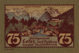 Oostenrijk - Noodgeld - Lofer KK.:560 75 Heller 1921