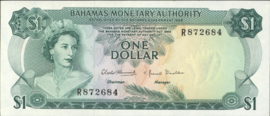 Bahamas  P27.a 1 Dollar 1968