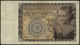 Nederland - Bankbiljet  PL62.a 25 Gulden 1940