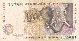 South Africa P124 20 Rand 1993-99 (No date)