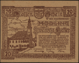 Oostenrijk - Noodgeld - Mödling KK.623 20 Heller 1920