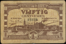 België - Noodgeld - Boom AB.BO106 50 Centimes 1918