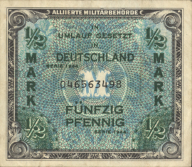 Duitsland - Gealliëerde bezetting P191.a 1/2 Mark 1944