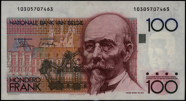 Belgium P142.a 100 Francs 1982-1994 (No date)
