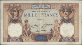 Frankrijk  P79.a 1.000 Francs 1927