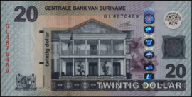 Surinam Dollars PLSD2.3.d 20 Dollars 2019