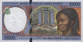 Centraal Afrikaanse Staten/Gabon P405L.f 10.000 Francs 2000