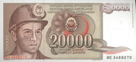 Joegoslavië P95 20.000 Dinara 1987