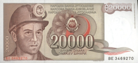 Yugoslavia  P95 20,000 Dinara 1987