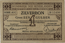 Nederland   PL2.b2.b 1 Gulden 1917