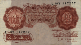 Great Britain / UK P368 10 Shillings 1948-1960 (No date)