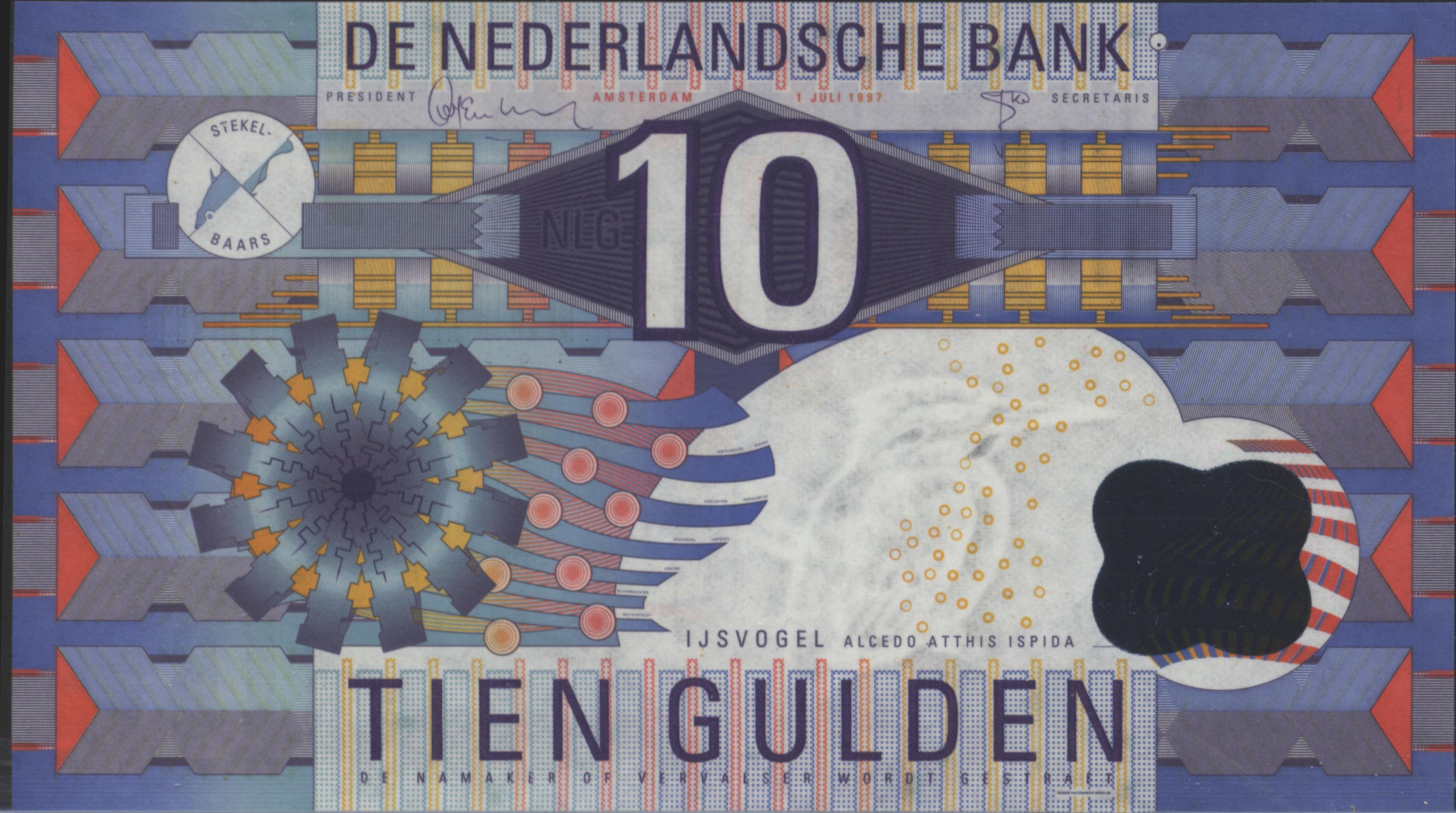 Nederland - Bankbiljet  PL48.c 10 Gulden 1997