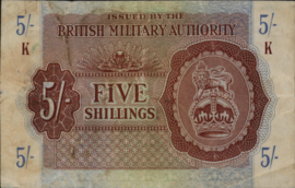 Great Britain / UK PM4 5 Shillings 1943 (No date)