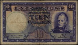Netherlands  PL43.b 10 Gulden 1945