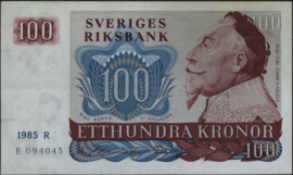 Sweden P54.c 100 Kroner 1985