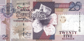 Seychellen  P37.b 25 Rupees 2008