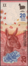 Argentina P361/B417 20 Pesos 2016 (No date)