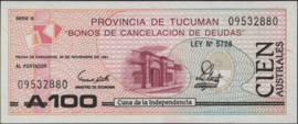 Argentina S2715 100 Australes 1991