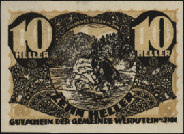 Oostenrijk - Noodgeld - Wernstein KK. 1174.I.a 10 Heller 1920 (No date)