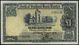 North of Scotland Bank Ltd. - Aberdeen PS644 1 Pound 1949
