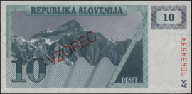 Slovenië   P2-3-4-5-6-8-9-10 Set of 8 SPECIMEN (19)90-'92