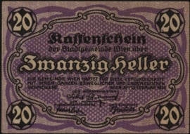 Oostenrijk - Noodgeld - Wien KK. 1183.II.f 20 Heller 1920