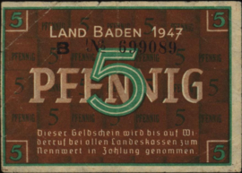 Germany S1001.a 5 Pfennig 1947